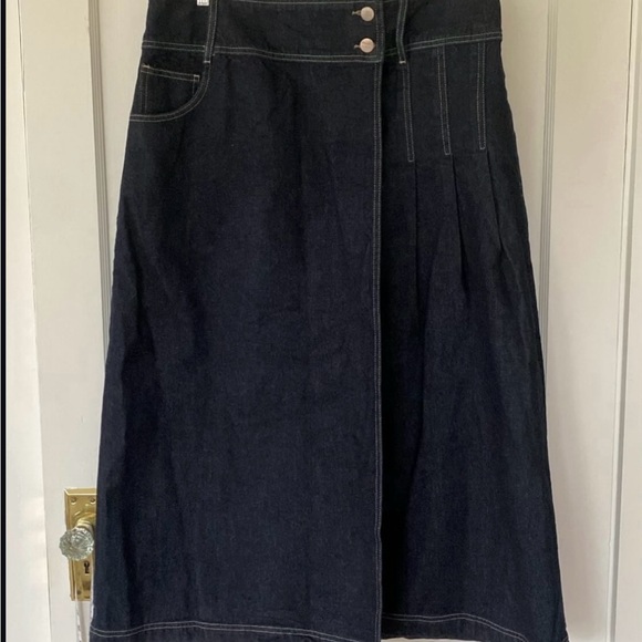 Damson Madder Raye Denim Skirt - Picture 1 of 2